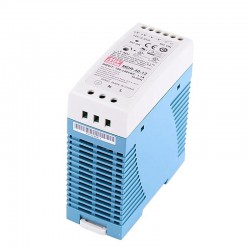 MeanWell® MDR-40-12 40W 12VDC 3.33A 115/230VAC DINレール電源