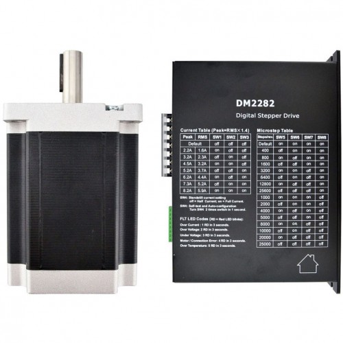 1 軸ステッピングCNCキット 22.0Nm(3115oz.in) Nema 42 ステッピングモーターキット& ドライバー