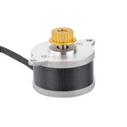 円形 Nema 14 ステッピングモータ 0.9°9.5Ncm (13.5oz.in) 0.43A 3.83V Φ36x21.5mm w/ pulley