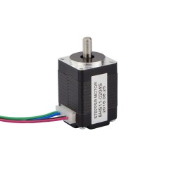 Nema 8 バイポーラ 2相ステッピングモーター 1.6Ncm (2.3oz.in) 0.2A 4.8V 20x20x28mm 4 ワイヤー