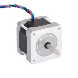 Nema 16 バイポーラステッピングモーター 0.9°18Ncm (25.5oz.in) 0.4A 12V 39x39x34mm 4 ワイヤー
