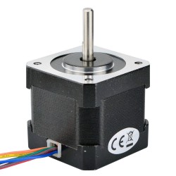Nema 17 ユニポーラステッピングモータ 0.9°26Ncm (36.8oz.in) 0.4A 12V 42x42x39mm 6 ワイヤー