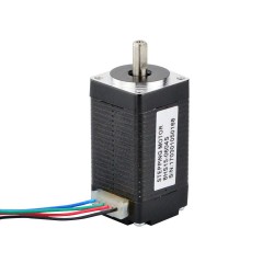 Nema 8 バイポーラ 2相ステッピングモーター 4Ncm (5.7oz.in) 0.6A 6V 20x20x38mm 4 ワイヤー