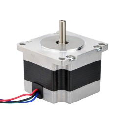 Nema 23 バイポーラステッピングモータ 1.8°0.6Nm (85oz.in) 0.88A 6.6V 57x57x41mm 4 ワイヤー