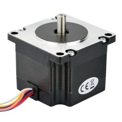 Nema 23 バイポーラステッピングモータ 1.8°0.6Nm (85oz.in) 1.4A 4.1V 57x57x44mm 8 ワイヤー