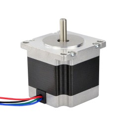 Nema 23 バイポーラステッピングモータ 1.8°0.9 Nm (127.5oz.in) 2A 3.6V 57x57x52mm 4 ワイヤー