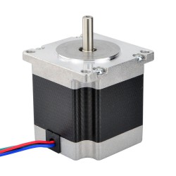 Nema 23 バイポーラステッピングモータ 1.8°1.26Nm (178.4oz.in) 2.8A 2.5V 57x57x56mm 4 ワイヤー