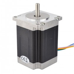 Nema 23 ユニポーラステッピングモータ 1.8°1.35Nm (191.2oz.in) 1A 8.6V 57x57x76mm 6 ワイヤー