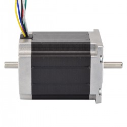 デュアルシャフト Nema 23 ユニポーラ 1.8°1.35Nm (191.2oz.in) 3A 3V 57x76mm 6 ワイヤー