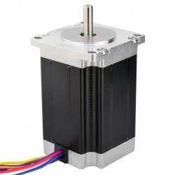 Nema 23 バイポーラステッピングモータ 1.8°2.83Nm (400 oz.in) 4A 2.26V 57x57x84mm 8 ワイヤー