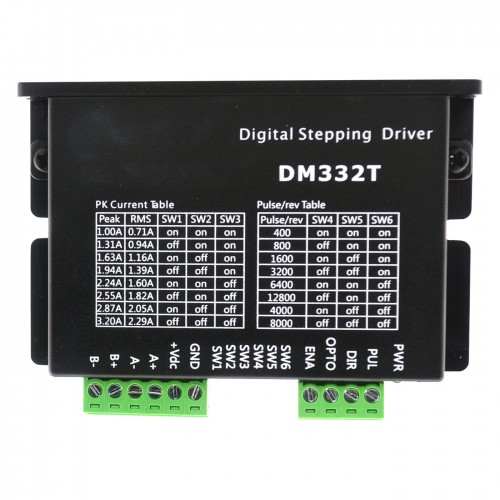 Nema 17, 23ステッピングモータ用デジタルステッピングドライバ1.0-3.2A 10-30VDC