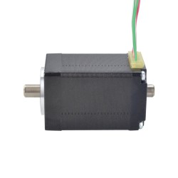 Nema 11 中空シャフト ステッピングモーター バイポーラ 双轴 7.5Ncm (10.6oz.in) 1.0A 28x28x44mm