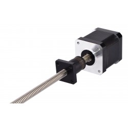Nema 17 エクスターナルリニアステッピングモータ 48mm スタック 1.68A ねじリード2mm/0.07874" 長さ330mm
