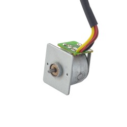 Φ15x12mm PM型ステッピングモーター 18度 2.45mN.m (0.347oz.in) 0.04A 4ワイヤー