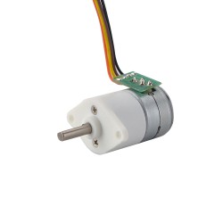 Φ15x22.3mm PM型ステッピングモーター ギヤ比50:1 平行軸ギアボックス付