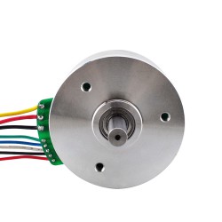 Ф61.2x34mm アウターロータ型ブラシレスDCモータ 24V 3740RPM 0.284Nm 100W 5.3A 