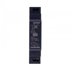 MeanWell® HDR-15-5 15W 5VDC 2.4A 115/230VAC 超スリムなステップ形状 DINレール電源