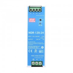 MeanWell® NDR-120-24 120W 24VDC 5A 115/230VAC DINレール電源