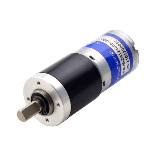 12V ブラシ付きギアDCモーター PA25-24126000-G90 1.9Kg.cm/50RPM、90.25:1 遊星ギアボックス付き