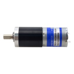 12V ブラシ付き DC ギアモーター PA25-24126000-G256 4.6Kg.cm/17RPM、256:1 遊星ギアボックス付き