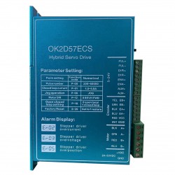 1軸クローズドループステッピングモータキット 1-OK2D57ECS-23HE30 1.8度 2Nm (Nema 23 モーター&ドライバー)