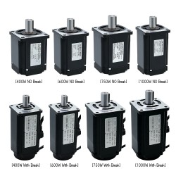 400W/600W/750W/1000W ACサーボモーター＆ドライバーキット 110V / 220V 1.27Nm-3.8Nm CNCおよびPLCシステム向け