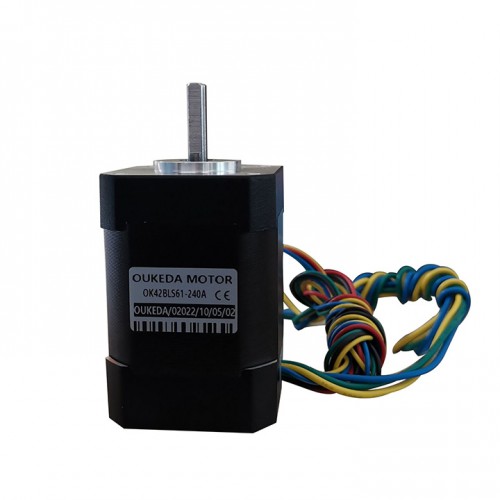 24V ブラシレスDCモーター OK42BLS 6.25Ncm-18.5Ncm 1500RPM/4000RPM 3相 42x42x61mm