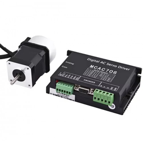 64W Nema 17 DC サーボモーター & ドライバーキット 24V 3.13A 0.2N.m 3000 RPM 42 x 42mm 1000ラインエンコーダ付き