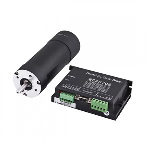 60W 24V DC ブラシサーボモーター＆ドライバーキット 58JZS0630AS+MACA706 Φ58mm 0.72N.m 3000RPM