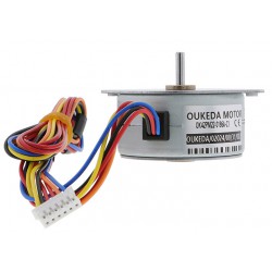 Oukeda PM42 永久磁石ステッピングモーター OK42PM22-0186A-C1 7.5度 4.90Ncm 12V 6線