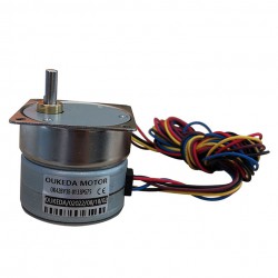 Oukeda 永久磁石 PM ステッピングモーター 7.5度 24V 4相 10:1/30:1/50:1/75:1/120:1 ギアボックス付き