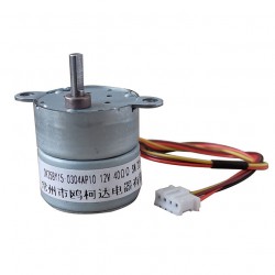 Oukeda 永久磁石 PM ステッピングモーター 7.5度 12V 2相 Φ25mm 5:1 /10:1 ギアボックス付き