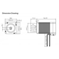 48V ブラシレスDCモーター＆BLDCドライバーキット OK60BLS108-430-30J5+OK3BL30ZR 300W 95.55Ncm 3000RPM 3相 50x50x108mm