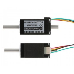 Nema 8 中空ステッピングモーター OK20HC38-22NK1 バイポーラ 1.8度 3.13Ncm 0.6A 5.4V 2相 デュアルシャフト