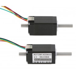 Nema 8 中空ステッピングモーター OK20HC38-22NK1 バイポーラ 1.8度 3.13Ncm 0.6A 5.4V 2相 デュアルシャフト