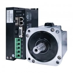 1.5KW 48V DCサーボモーターキット 130ASM1500-2500C+MCAC8A0 4.78Nm 37A 3000RPM MCAC8A0サーボドライバー付き