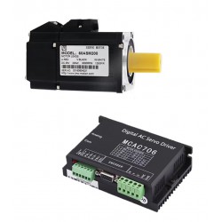 0.2KW 36V DC サーボモーター＆ドライバーキット 60ASM200+MCAC706 7.6A 0.63N.m 3000 RPM 60 x 60mm 2500ラインエンコーダ付き