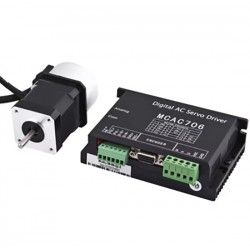 64W Nema 17 DC サーボモーター & ドライバーキット 24V 3.13A 0.2N.m 3000 RPM 42 x 42mm 1000ラインエンコーダ付き