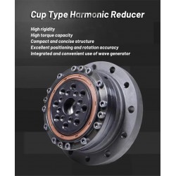 ZXS シリーズ カップ型 ハーモニック減速機 (波動歯車減速機) ギア比 30:1/50:1/80:1/100:1/120:1 バックラッシュ30秒角