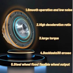 ZXS シリーズ カップ型 ハーモニック減速機 (波動歯車減速機) ギア比 30:1/50:1/80:1/100:1/120:1 バックラッシュ30秒角