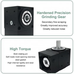 Nema 17 直角ベベルギアボックス 90 度整流子 ギア比 2:1/3:1/5:1 Nema17 ステッピングモーター用