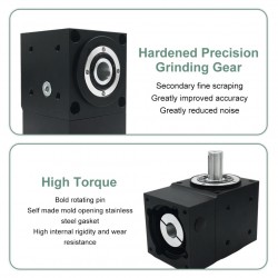 Nema 34 直角ベベルギアボックス ギア比 2:1/3:1/5:1 Nema 34 ステッピングモーター用