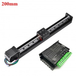 ミニ X軸電動リニア ステージ OSP001602 CNCスライディングテーブル（Neme 11ステッピングモーターおよびTB6600ドライバーキット付き）