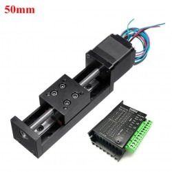 ミニ X軸電動リニア ステージ OSP001602 CNCスライディングテーブル（Neme 11ステッピングモーターおよびTB6600ドライバーキット付き）