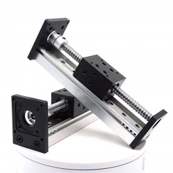 ミニ X軸電動リニア ステージ OSP001606 シングルガイドレール CNC ボールねじモジュール、Neme 23 ステッピングモーター付き