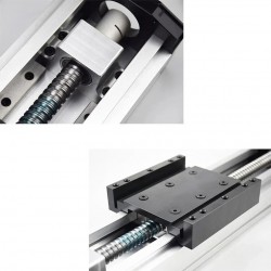 ミニ完全密閉型CNCボールねじスライドテーブルキット OSP001613 ステッピングモーター付き