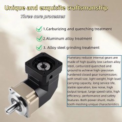 PLMG042シリーズ Nema 17 直角遊星ギアボックス ギア比 3:1 - 100:1 Nema 17 ステッピングモーター / 40mm サーボモーター用