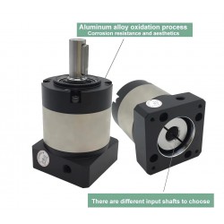 PLE060シリーズ Nema 23 遊星ギアボックス ギア比 3:1 - 100:1 NEMA23 ステッピングモーター / 200W 400W 60mm ACサーボモーター用