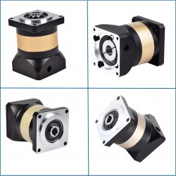 PFN60-160シリーズ中空穴出力遊星ギアボックスギア比3:1 - 100:1 NEMA 23、34ステッピングモーター80/110/130/180mmサーボモーターに適合