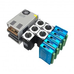 5軸クローズドループステッピングモーターキット（Nema 23モーター、ドライバー、電源付き）